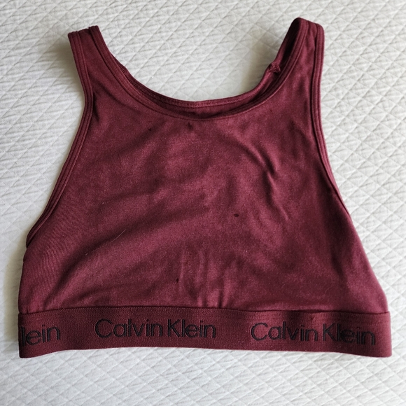 Calvin Klein Other - CALVIN KLEIN NEW UNLINED BRALETTE. Color Burgundy.